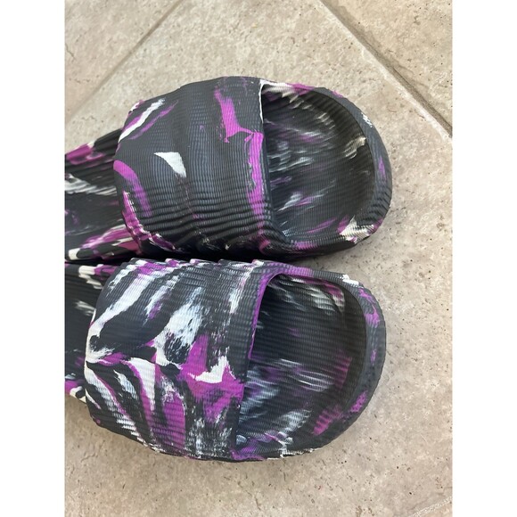 Adidas Purple Splash Slip On Slides Race To Mars Size 10 Men 11 Women’s - Picture 2 of 9